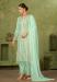 Picture of Georgette Dark Sea Green Straight Cut Salwar Kameez