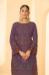 Picture of Beauteous Georgette Purple Straight Cut Salwar Kameez