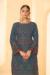 Picture of Georgette Dark Slate Grey Straight Cut Salwar Kameez