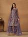 Picture of Elegant Net Plum Straight Cut Salwar Kameez