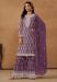 Picture of Comely Georgette Purple Straight Cut Salwar Kameez