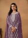 Picture of Comely Georgette Purple Straight Cut Salwar Kameez