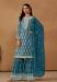 Picture of Georgette Midnight Blue Straight Cut Salwar Kameez