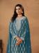 Picture of Georgette Midnight Blue Straight Cut Salwar Kameez