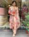 Picture of Taking Organza Peach Puff Readymade Salwar Kameez