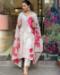 Picture of Elegant Organza White Readymade Salwar Kameez