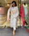 Picture of Superb Organza Ghost White Readymade Salwar Kameez