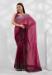 Picture of Delightful Chiffon & Organza Maroon Saree