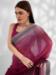 Picture of Delightful Chiffon & Organza Maroon Saree