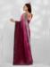 Picture of Delightful Chiffon & Organza Maroon Saree