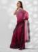 Picture of Delightful Chiffon & Organza Maroon Saree