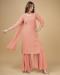 Picture of Lovely Georgette Burly Wood Readymade Salwar Kameez