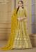 Picture of Georgette Dark Golden Rod Anarkali Salwar Kameez