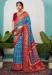 Picture of Wonderful Cotton & Silk Dark Slate Blue Saree