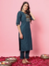 Picture of Cotton Dark Slate Grey Readymade Salwar Kameez