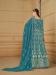 Picture of Statuesque Georgette Cadet Blue Anarkali Salwar Kameez