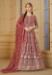 Picture of Classy Georgette Brown Anarkali Salwar Kameez