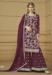 Picture of Nice Georgette Brown Straight Cut Salwar Kameez