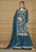 Picture of Radiant Georgette Teal Straight Cut Salwar Kameez