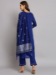 Picture of Cotton & Silk Dark Slate Blue Readymade Salwar Kameez