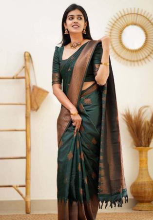 Picture of Nice Silk Sea Green Saree