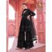 Picture of Graceful Georgette Black Straight Cut Salwar Kameez