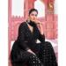 Picture of Graceful Georgette Black Straight Cut Salwar Kameez