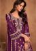 Picture of Chiffon Saddle Brown Straight Cut Salwar Kameez