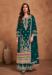 Picture of Chiffon Dark Green Straight Cut Salwar Kameez