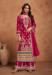 Picture of Comely Chiffon Dark Red Straight Cut Salwar Kameez