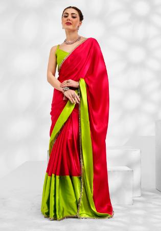 Picture of Ravishing Georgette Red Saree