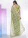 Picture of Delightful Net & Silk Dark Khaki Saree