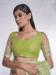 Picture of Delightful Net & Silk Dark Khaki Saree