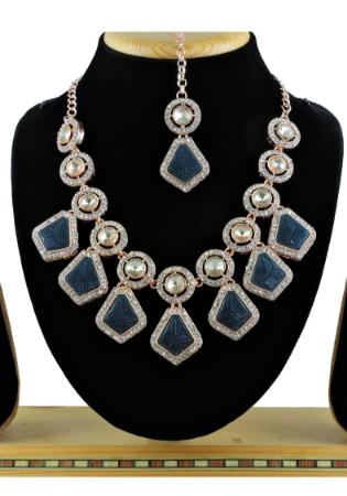 Picture of Wonderful Navy Blue Necklace Set