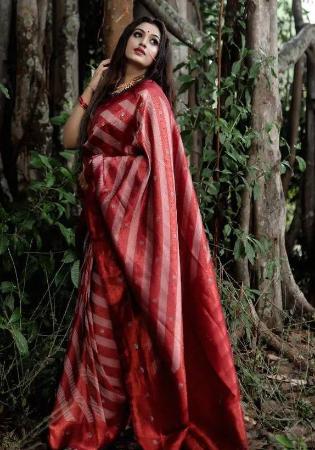 Picture of Good Looking Silk Brown Saree