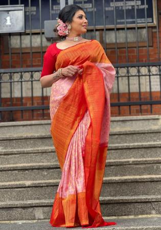 Picture of Statuesque Silk Pink Saree