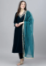 Picture of Chiffon & Organza Midnight Blue Readymade Salwar Kameez