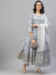 Picture of Cotton Light Slate Grey Readymade Salwar Kameez