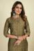 Picture of Radiant Chiffon Dark Olive Green Kurtis & Tunic