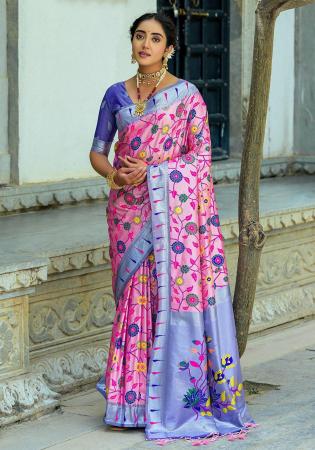 Picture of Superb Silk Rosy Brown Saree