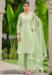 Picture of Pretty Net Tan Straight Cut Salwar Kameez