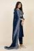 Picture of Chiffon & Silk Midnight Blue Readymade Salwar Kameez