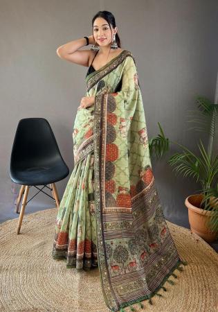 Picture of Nice Silk Beige Saree