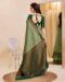 Picture of Elegant Silk Dark Khaki Saree