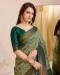 Picture of Elegant Silk Dark Khaki Saree