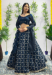 Picture of Chiffon Dark Slate Grey Readymade Lehenga Choli