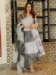 Picture of Good Looking Georgette Silver Readymade Salwar Kameez