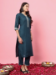 Picture of Cotton Dark Slate Grey Readymade Salwar Kameez