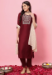 Picture of Stunning Cotton Maroon Readymade Salwar Kameez