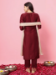 Picture of Stunning Cotton Maroon Readymade Salwar Kameez